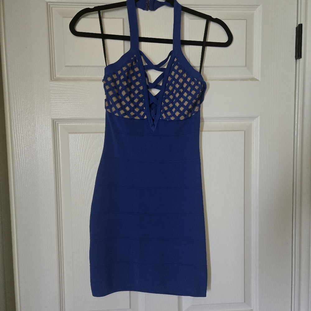 Elegant Blue Women's Dress